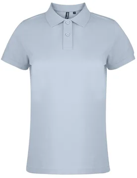 Womens/ladies Plain Short Sleeve Polo Shirt (Turquoise) - Size X-Large - Asquith & Fox - FashionsVida