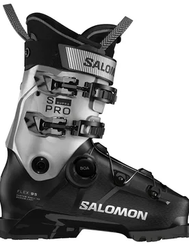 Chaussures De Ski Alpin S/pro Supra Boa 95 W Black / Silver Met / Silver Met 26.0-26.5 - Salomon - FashionsVida