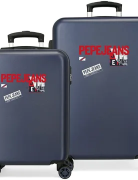 Juego de maletas (cabina y mediana) dikran rígidas con capacidad de 90l - Pepe Jeans - FashionsVida