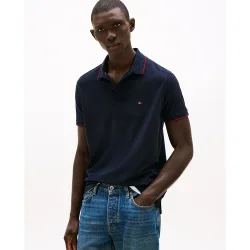 Polo de caballero de manga corta liso