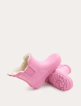 Kids' Warm Lined Chelsea Wellies (3 Small - 2 Large) Rose Pink male - M&S - FashionsVida