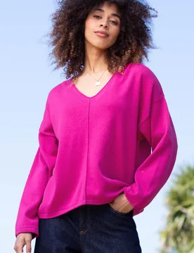 Loscombe Womens 100% Organic Cotton Knit Jumper - - Size: XS - Kite Clothing - FashionsVida