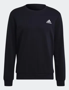 Felpa Essentials Embroidered Small Logo L Legend Ink / White - Adidas - FashionsVida