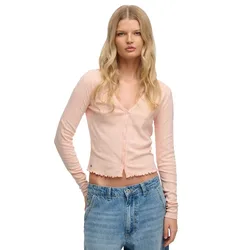 Cardigan Athletic Essential Pointelle Rose Blush Pink S
