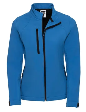 Womens/ladies Soft Shell Jacket (Azure) - Blue - Size X-Small - Russell athletic - FashionsVida