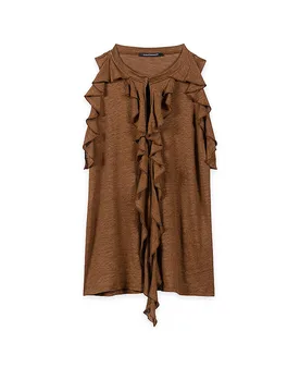 Luisa Cerano T-shirt marrone 42 - Luisa Cerano - FashionsVida