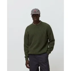 Jeresey de hombre de punto waffle olive green