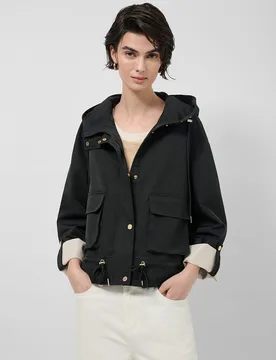 Cazadora de mujer en tejido técnico - Roberto Verino - FashionsVida