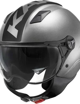 Casco Moto Jet KV57 STRIKER Titanio Opaco Nero taglia S - Kappa - FashionsVida