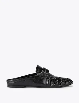 Rafe Ruched Penny Mule Loafers Black female - Steve madden - FashionsVida
