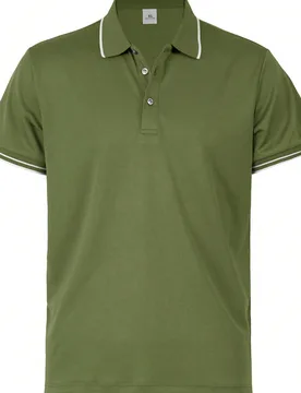 AHTELB Camisa POLO de verano delgada para hombres, Camisa POLO de seda de hielo de manga corta con cuello, Camiseta delgada ligeramente transparente, - Shein - FashionsVida