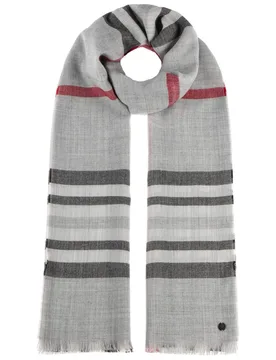 Basic Checked Scarf by - grey - Female - Fraas - FashionsVida