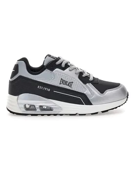 Sneakers nere e argento con fondo effetto air EV-810 38 - Everlast - FashionsVida
