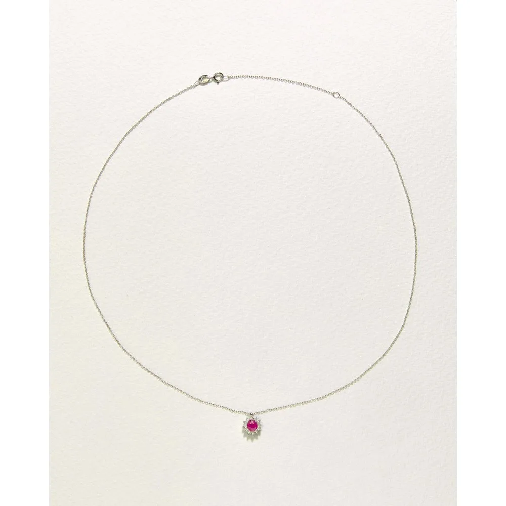 Colgante de oro con diamante y rubí - El Corte Inglés - FashionsVida