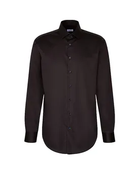 Camicia Regular Fit nero 46 - Seidensticker - FashionsVida