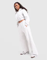 Stripes Wide Leg Joggers - Damen, Grau - female - Size: L
