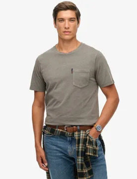 Superdry Herren Classic Essential T-shirt mit Tasche Navy - Größe: L - 29.99 - FashionsVida