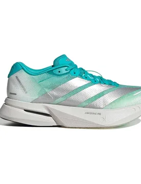 Adizero Boston 13 Running Shoes Hi-Res Aqua / Matte Silver / Grey One UK 4 Women - Adidas - FashionsVida