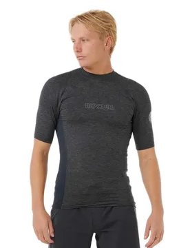 Rash Guard Manches Courtes Dawn Patrol Upf Perf Black Marle L - Rip curl - FashionsVida