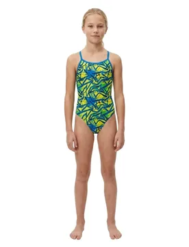 Shout Revolution Swimsuit Yellow 5-6 Years Girls - TURBO - FashionsVida