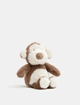 Mini Monkey Plush Toy (0+ Yrs) Brown Mix male - M&S - FashionsVida