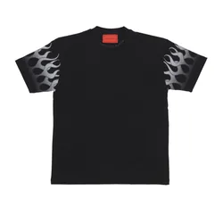 Maglietta Uomo Flames Tee Black/white