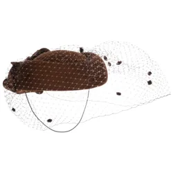 Imena Pillbox Hat by - brown - Damen - Size: One Size