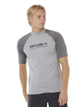 Rash Guard Manches Courtes Shock Grey Marle S - Rip curl - FashionsVida