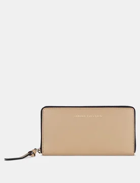 Monedero grande mujer Sandra Fleckled con cremallera en piel lisa - Sandra Freckled - FashionsVida