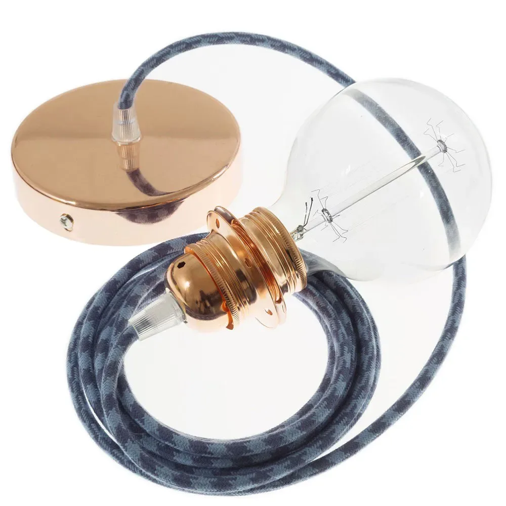 Cables Lampe Suspendue Pendel Pour Abat-jour Rp25 2 M Stone Grey / Ocean / Copper One Size - Creative - FashionsVida