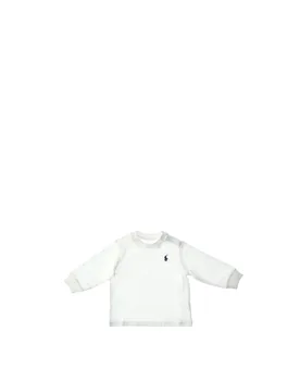 T-shirt maniche lunghe POLO BOYS BIANCO 24M - Ralph Lauren - FashionsVida