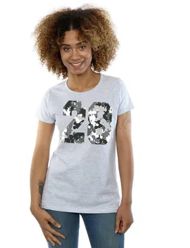 Women's Mickey Mouse Pattern 28 Cotton T-Shirt in Grey Size: Large - Grey - Size: L - Disney - FashionsVida