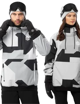 Veste Softshell W1 Tibet Grey / Black XL Homme - Siroko - FashionsVida