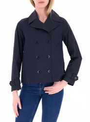 Trench doppiopetto BLU NOTTE S