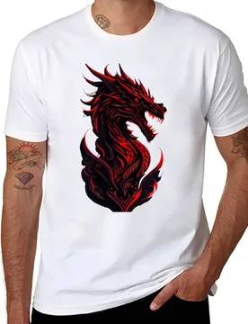 Crimson Shadow, a big dragon T-Shirt man t shirts for men t shirt man casual T-Shirt - Aliexpress - FashionsVida
