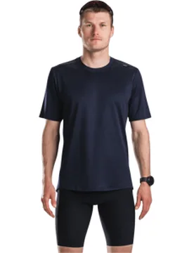 Tempo! Two Run Laufshirt Herren Night Blue Gr. XL - Fusion - FashionsVida