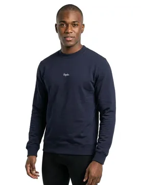 Felpa Heavyweight Cotton Dark Navy / White - Rapha - FashionsVida