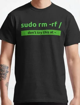 Linux Sudo rm -rf funny T-Shirt kali linux dragon 100% cotton printed t shirt plus size clothing programmer coder java - Aliexpress - FashionsVida
