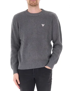 Maglione girocollo GRIGIO L - Guess Jeans - FashionsVida