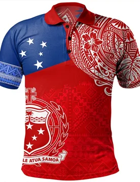 New 3D American Samoa Flag Print Polo Per Uomo Samoa Polinesiana Emblem Graphic Polo Shirts Cool Abbigliamento Polo Tops - Aliexpress - FashionsVida