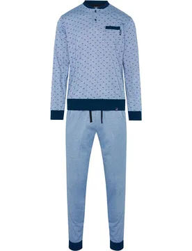 Pijama de hombre largo estampado perritos - Lohe - FashionsVida