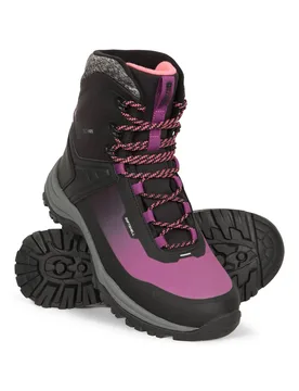 Polar Extreme Womens Thermal Waterproof Boots - Black - Black - Size: 7 - Mountain Warehouse - FashionsVida
