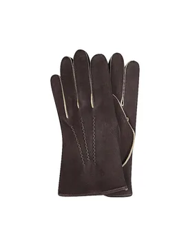 Guantes de cuero marrón 8,5 - Tr-Handschuhe - FashionsVida