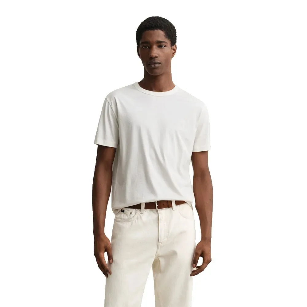 Maglietta A Maniche Corte 200336 Eggshell 3XL - Gant - FashionsVida