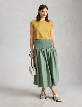Pure Linen Jersey T-Shirt Yellow female - White stuff - FashionsVida