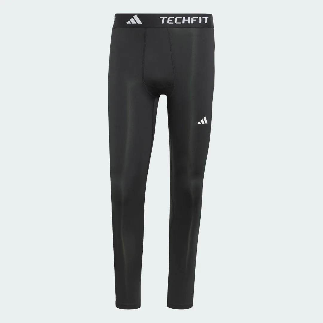 Leggings lunghi da allenamento TECHFIT Compression 3-Stripes S Black - Adidas - FashionsVida