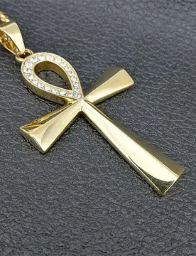 Egypt Iced Out Bling Ankh Cross Pendant Necklace For Women And Men Key of Life Stainless Steel Egyptian Jewelry Dropshipping - Aliexpress - FashionsVida