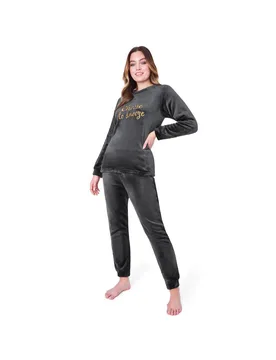 Women's Super Soft Pyjama Set in Charcoal Size: Medium - Charcoal - Size: M - CityComfort - FashionsVida
