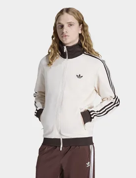 Mens Track Top Beckenbauer - Bianco, bianco bianco Uomo taglia S - Adidas - FashionsVida