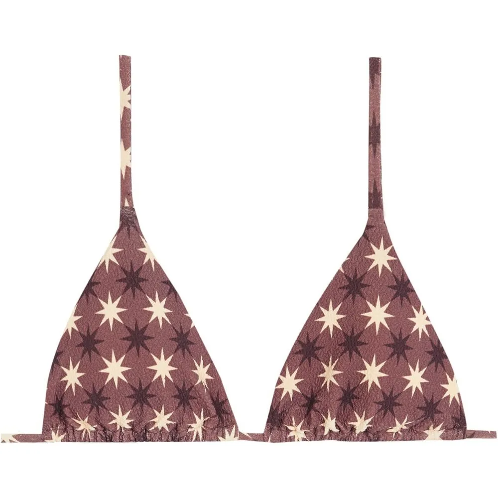 Top de bikini Triángulo Stella con estructura y foams extraíbles - Robin Collection - FashionsVida
